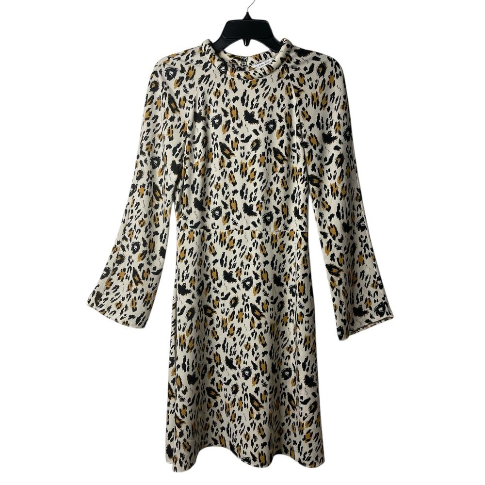 & Other‎ Stories Leopard Print Keyhole Cutout Back Mini Dress Size 6